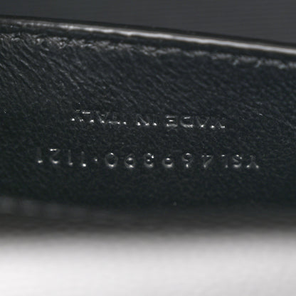 Saint Laurent Grain De Poudre Small Monogram Monochrome Kate Satchel Black 7 of 13
