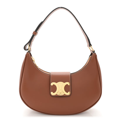 Celine Smooth Calfskin Medium Strap Ava Triomphe Shoulder Bag Tan 1 of 10