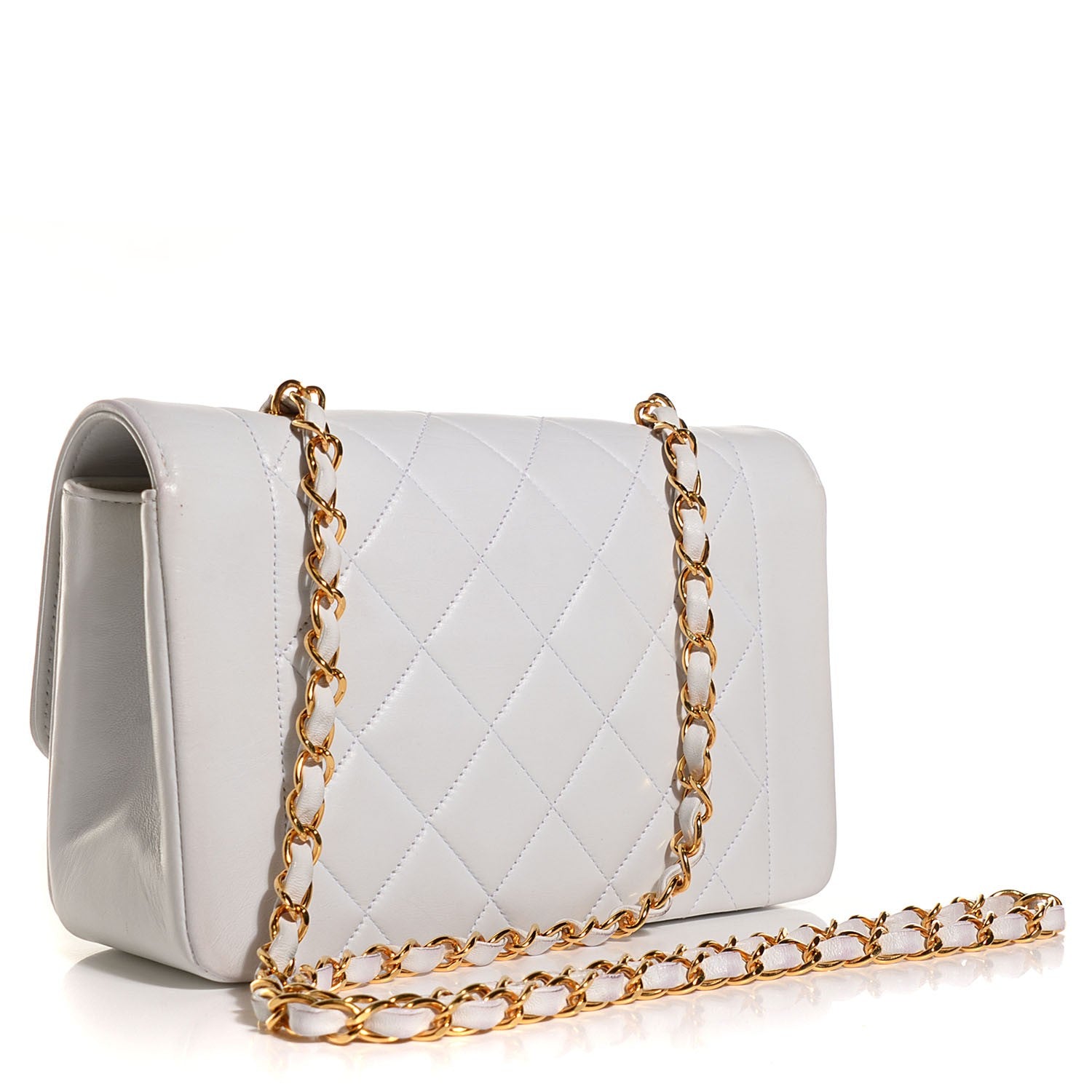 Chanel Quilted Lambskin Small Single Flap White 3 of 8