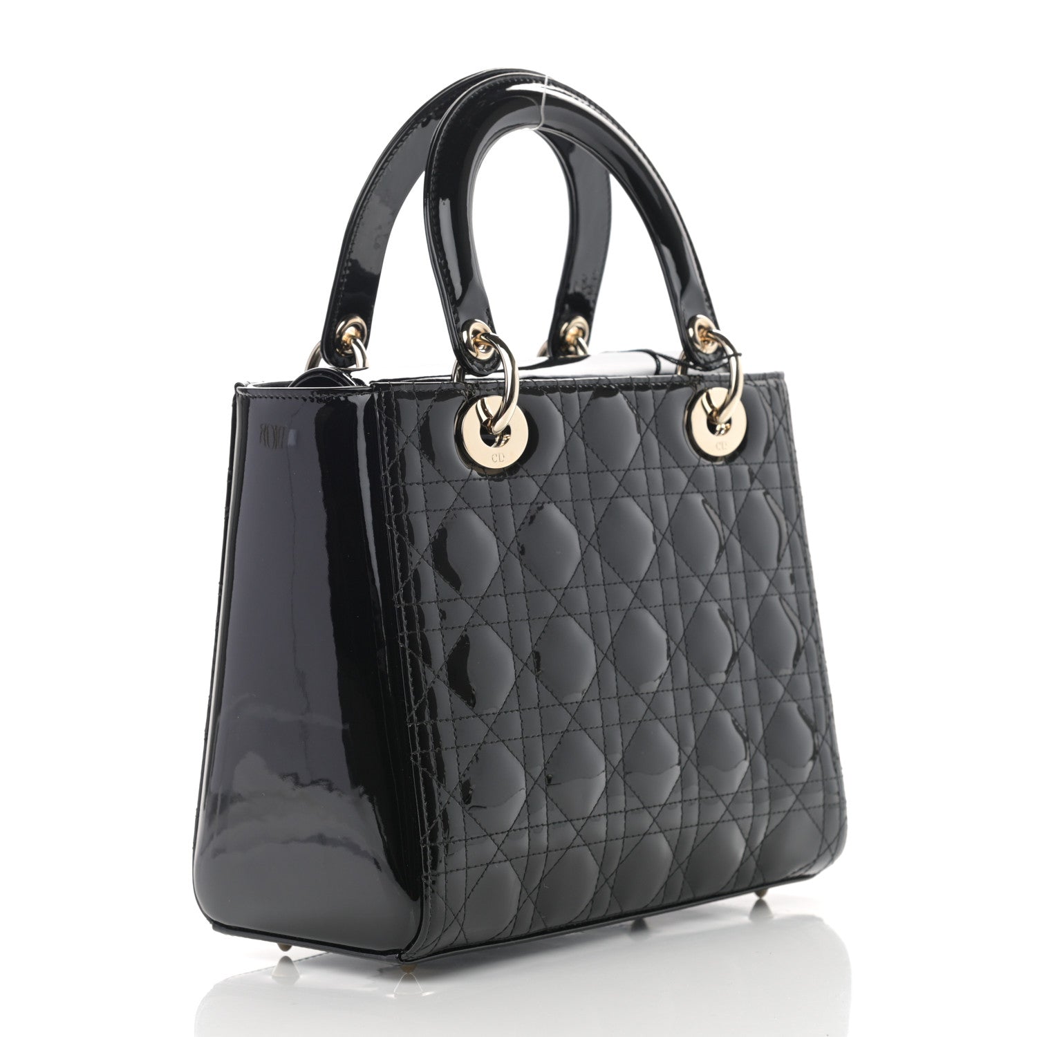 Christian Dior Patent Cannage Medium Lady Dior Black 2 of 10