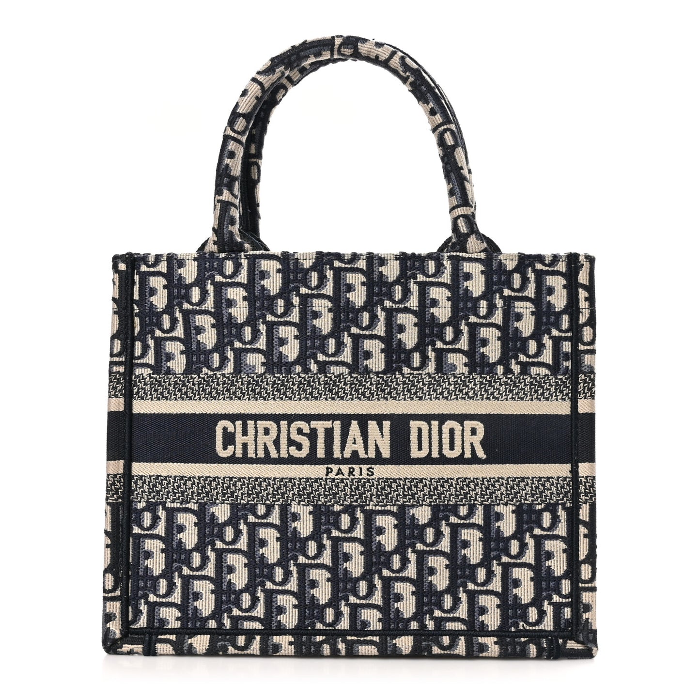 Oblique Small Book Tote Blue Multicolor