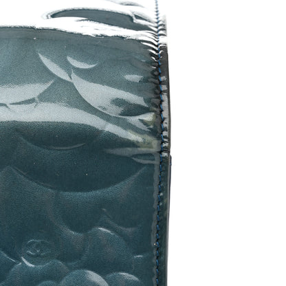 Chanel Patent Camellia Wallet on Chain WOC Royal Blue 16 of 18