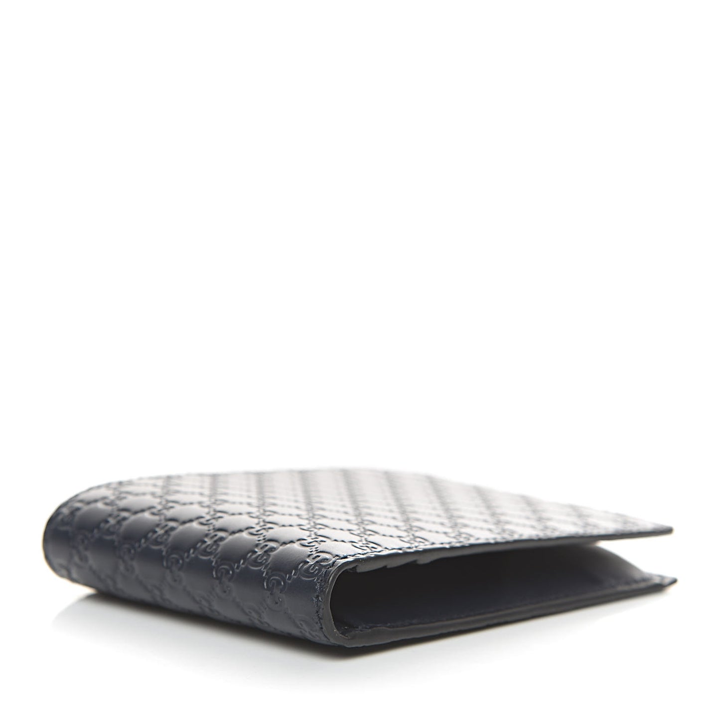 Microguccissima Bi-Fold Wallet Navy Blue