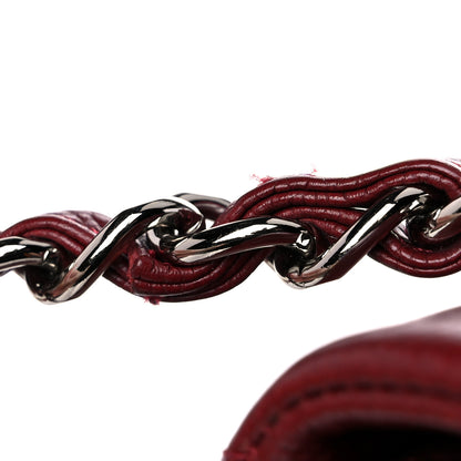 Chanel Caviar Quilted Maxi Double Flap Dark Red 16 of 16