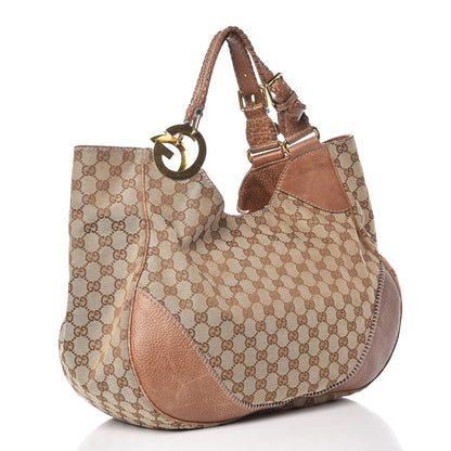 Gucci Monogram Medium Charlotte Hobo Brown 3 of 22