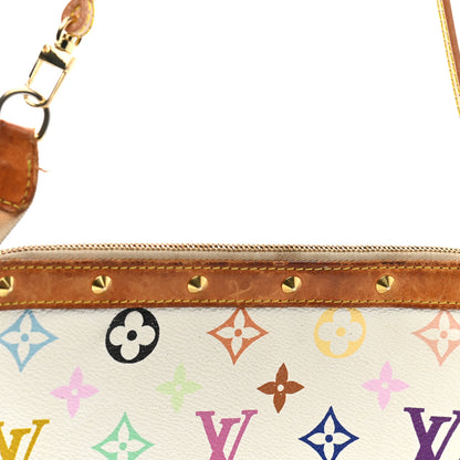 Louis Vuitton Monogram Multicolor Pochette Accessories White 14 of 14