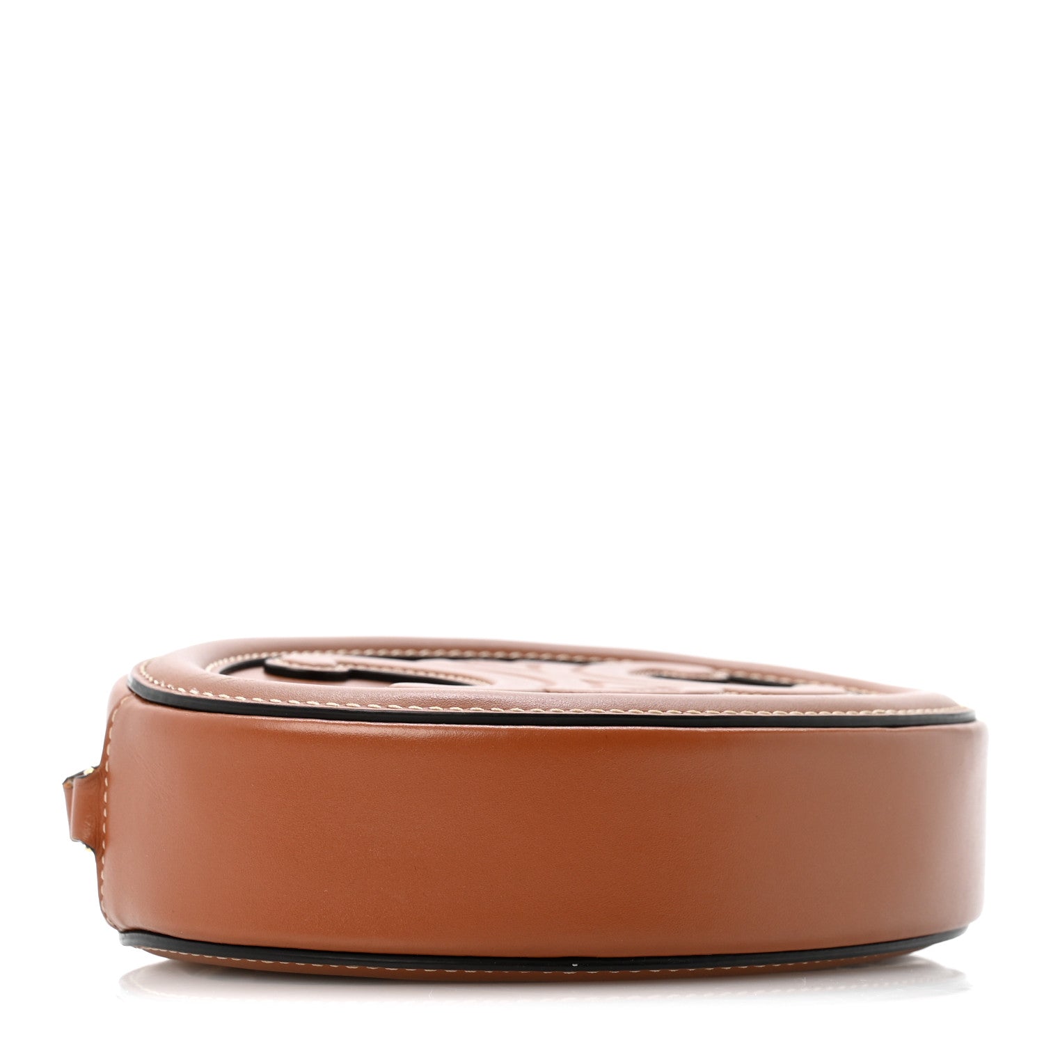 Celine Smooth Calfskin Cuir Triomphe Oval Bag Tan 4 of 13