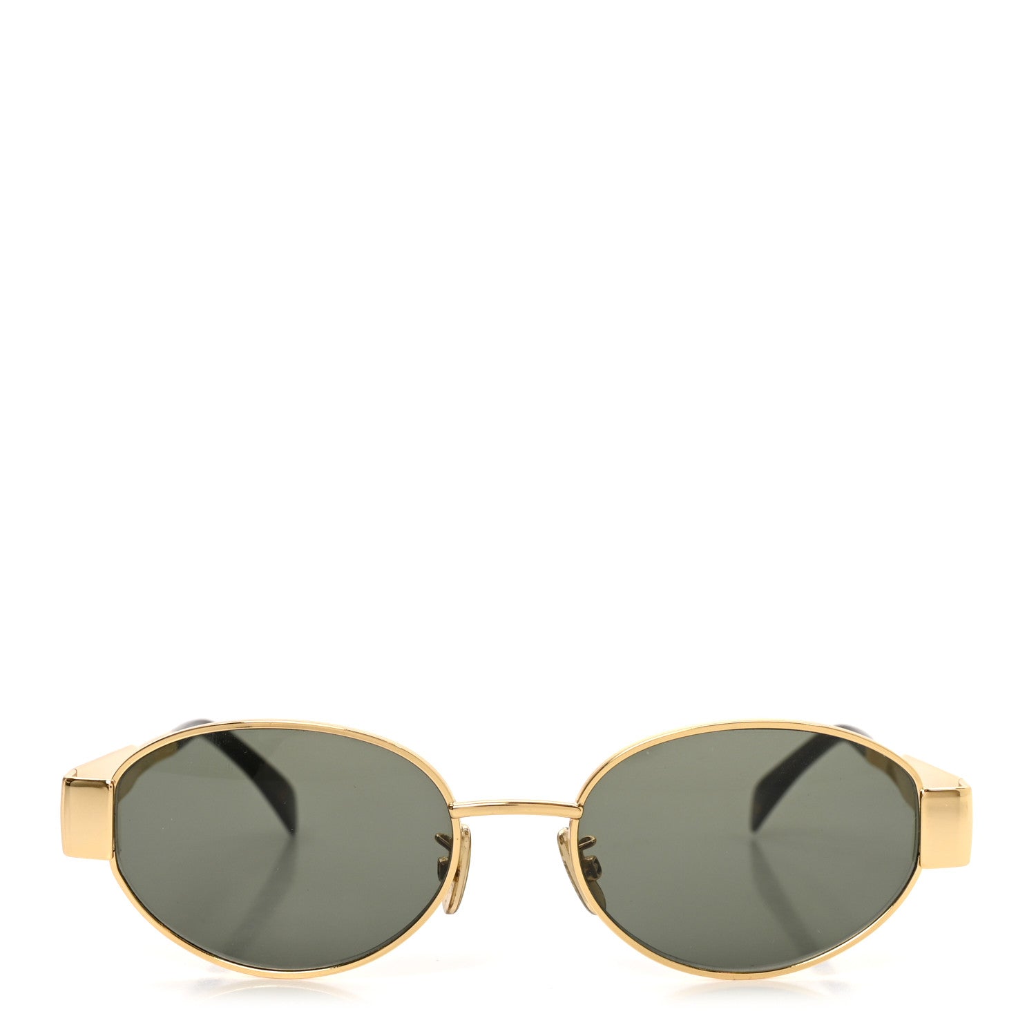 Celine Metal Triomphe 01 Sunglasses Gold Green Gold Green 2 of 7