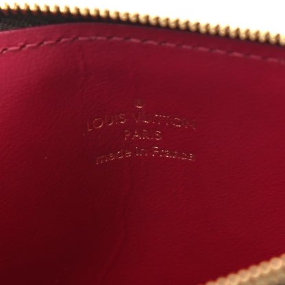Louis Vuitton Monogram Felicie Chain Wallet Zippered Insert Fuchsia 6 of 6