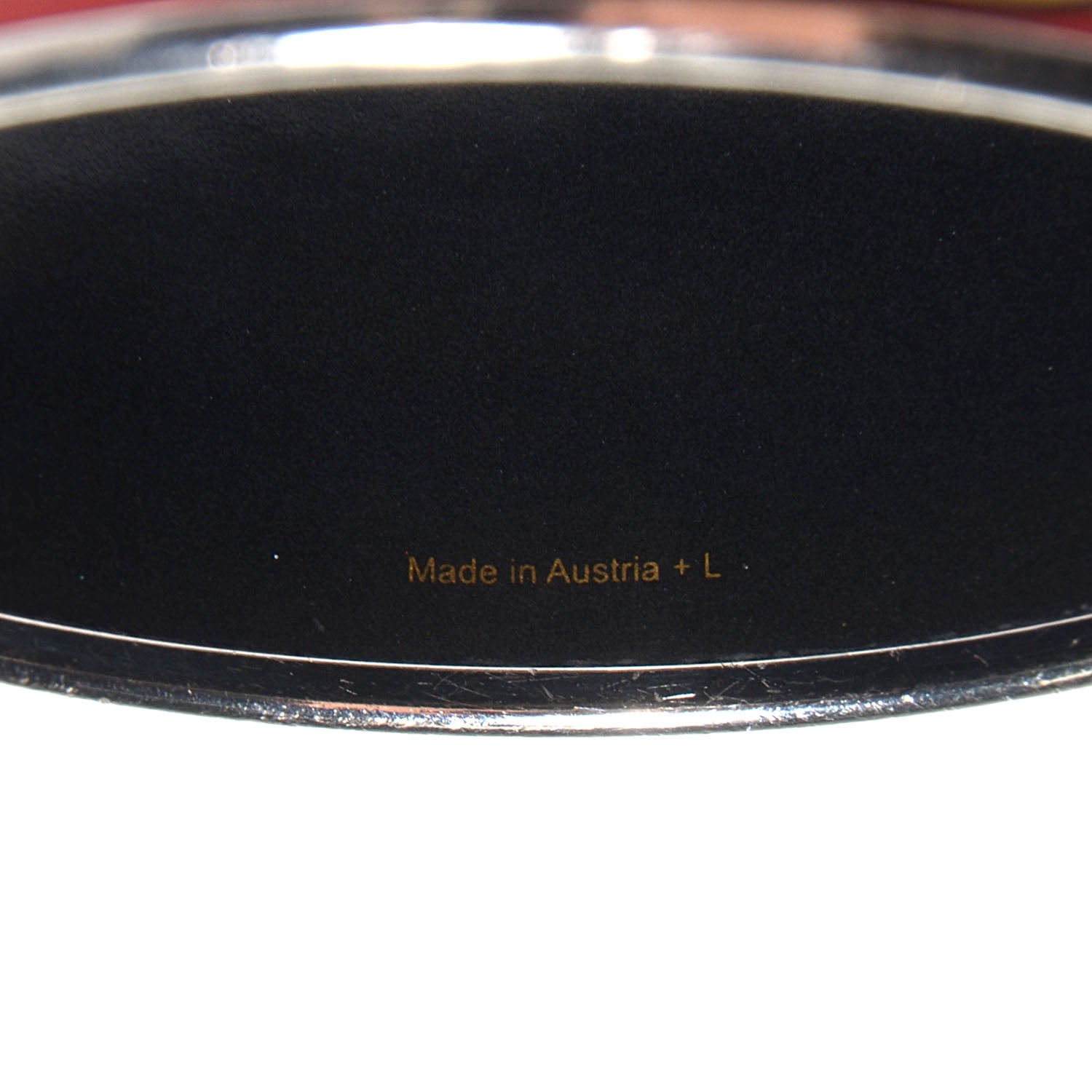 Hermes Enamel Printed Grand Apparat Extra Wide Bracelet 62 4 of 4