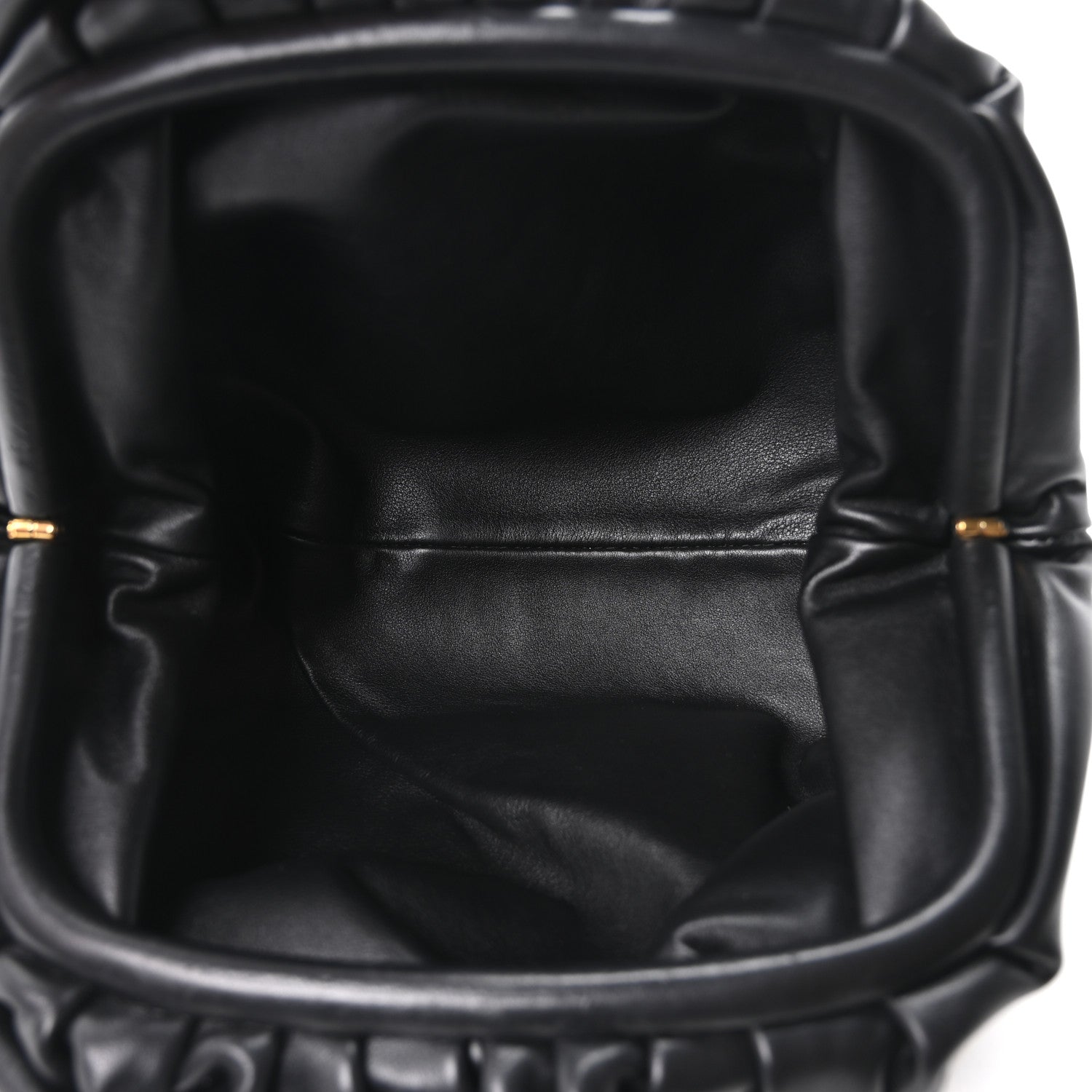 Bottega Veneta Smooth Butter Calf Teen Pouch Black 5 of 10