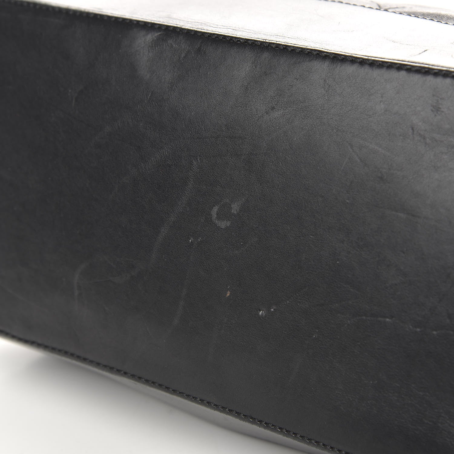 Chanel Calfskin Stitched Large VIP Shopping Tote Black 12 of 13