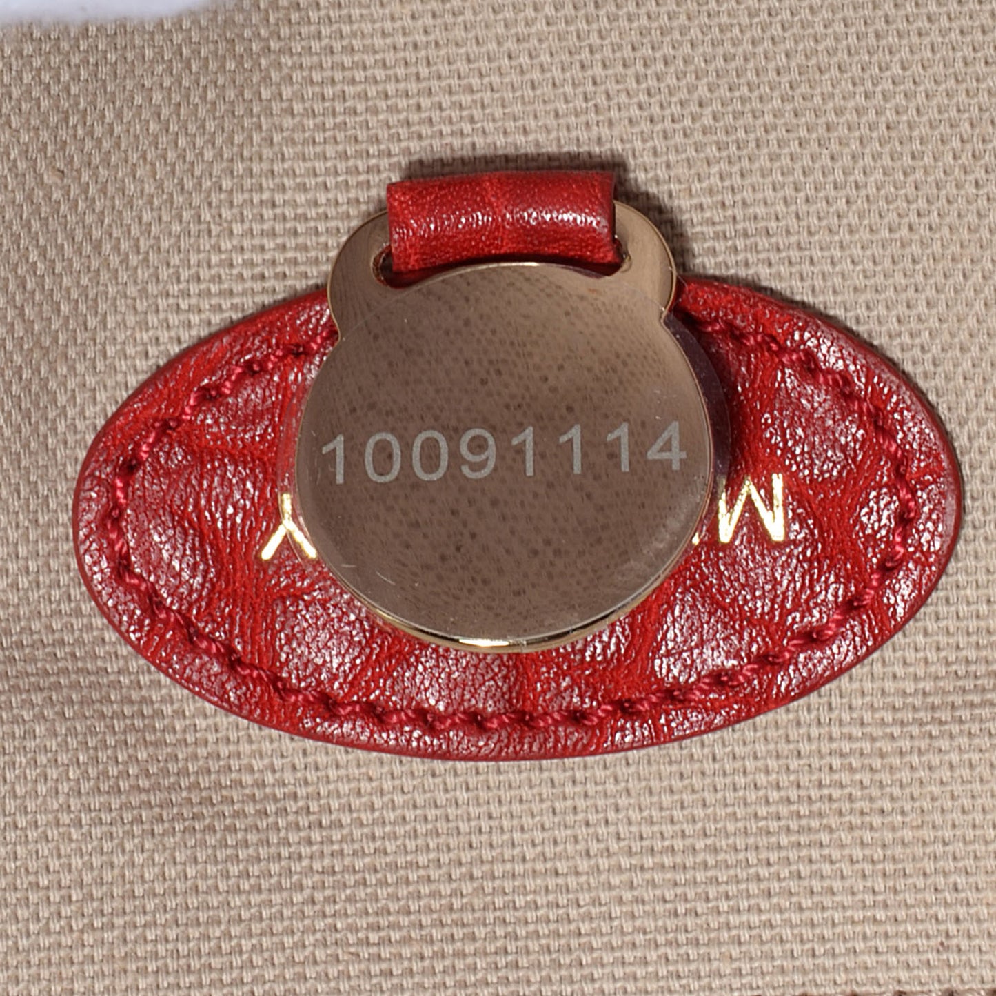 Shrunken Calfskin Medium Alexa Poppy Red
