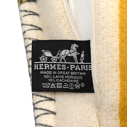 Hermes Wool Cashmere Avalon III Pillow PM Gris Soleil 3 of 3