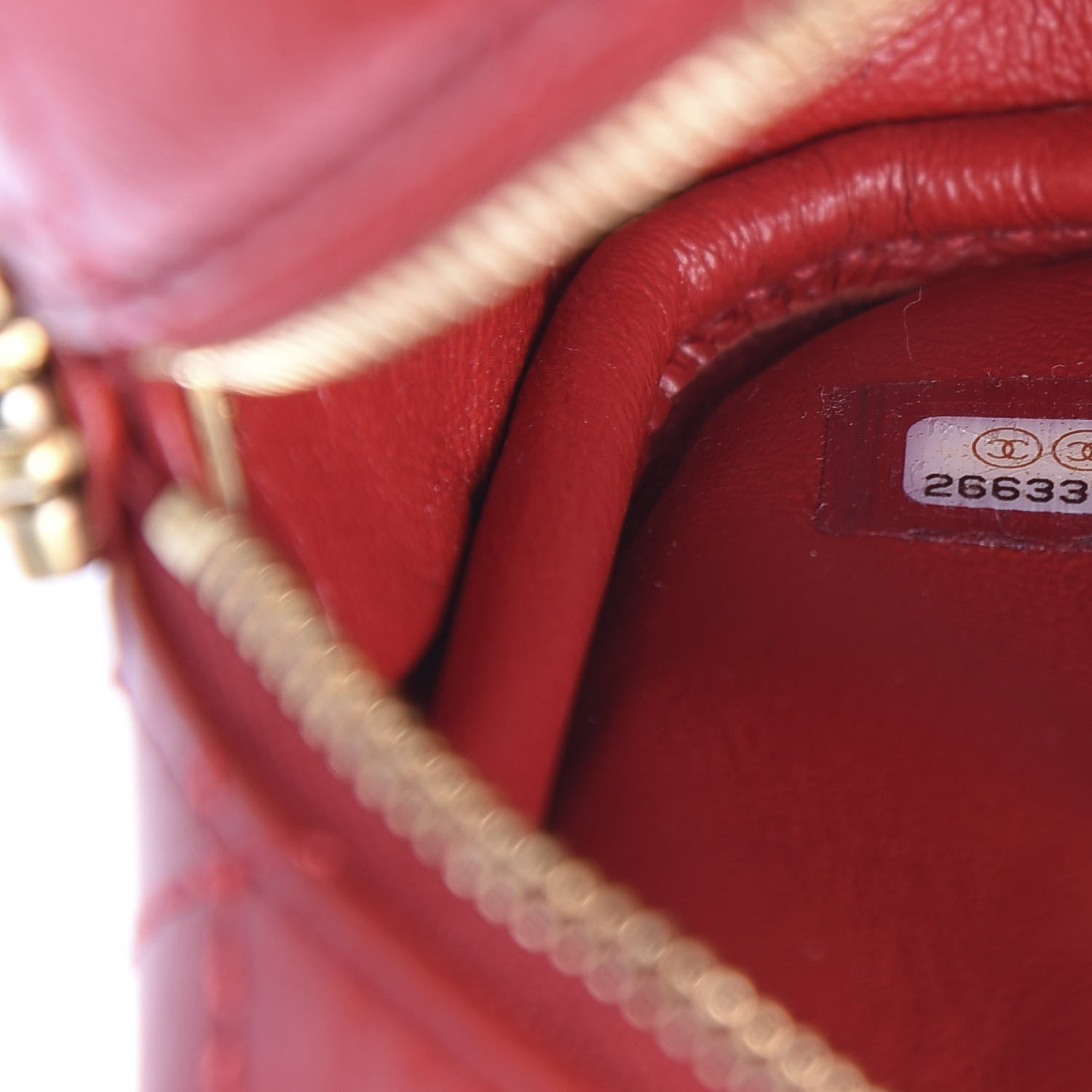 Chanel Aged Calfskin Quilted Mini Reissue Camera Case Red 6 of 9