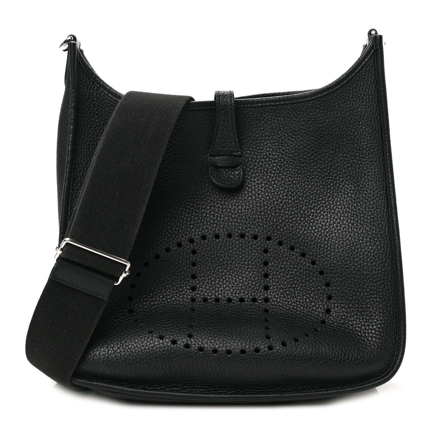 Hermes Taurillon Clemence Evelyne III PM Black 1 of 8