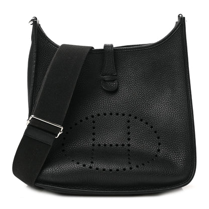 Hermes Taurillon Clemence Evelyne III PM Black 1 of 8