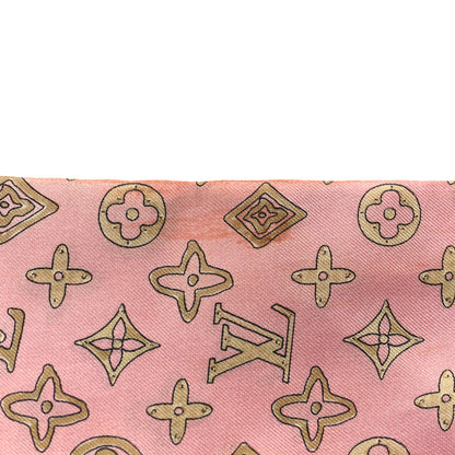 Louis Vuitton Silk Monogram Map Bandeau Plum Orient 4 of 4