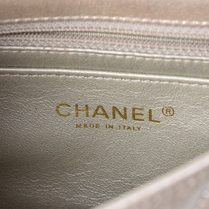 Chanel Metallic Lambskin Quilted Mini Rectangular Flap Gold 7 of 8