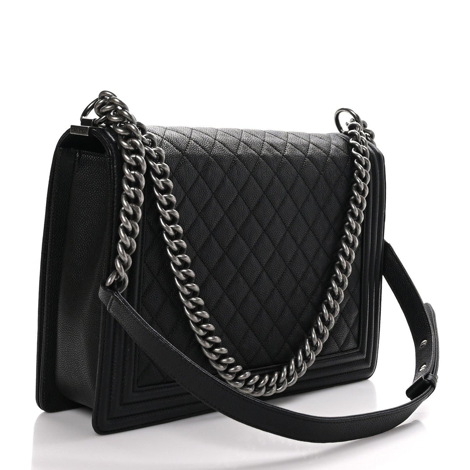 Chanel Caviar Quilted Large Boy Flap Black 3 of 10