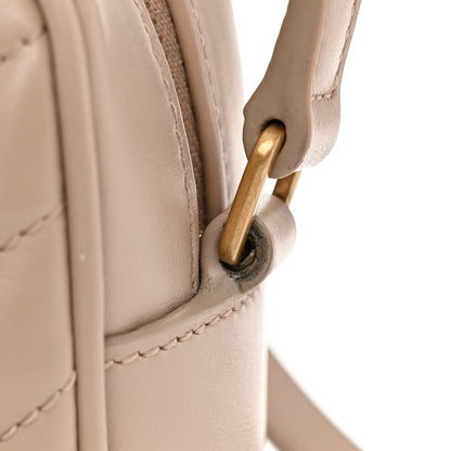 Saint Laurent Calfskin Matelasse Monogram Lou Camera Bag Dark Beige 10 of 10