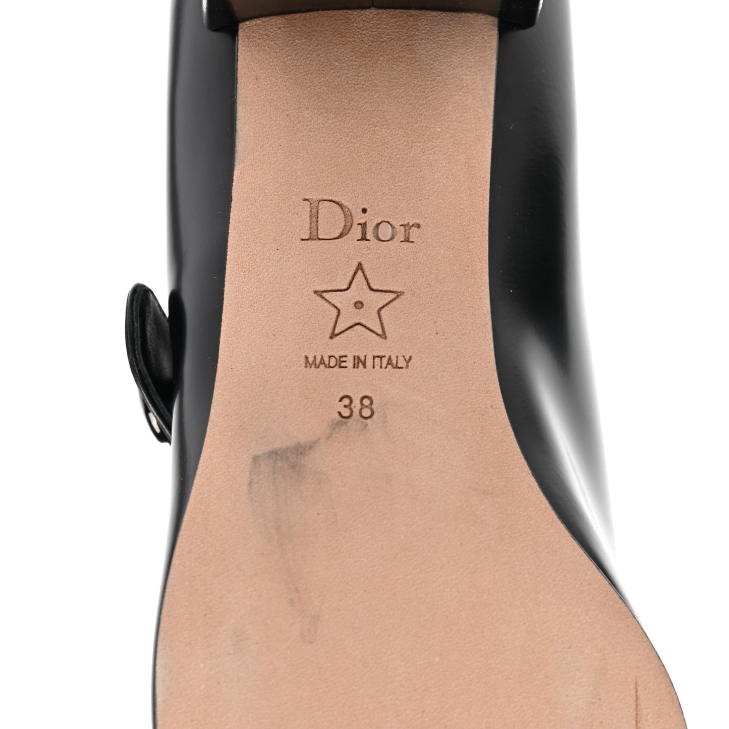 Brushed Calfskin Uniform 30mm Pumps 38 Black