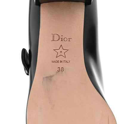 Christian Dior Brushed Calfskin Uniform 30mm Pumps 38 Black 6 of 8