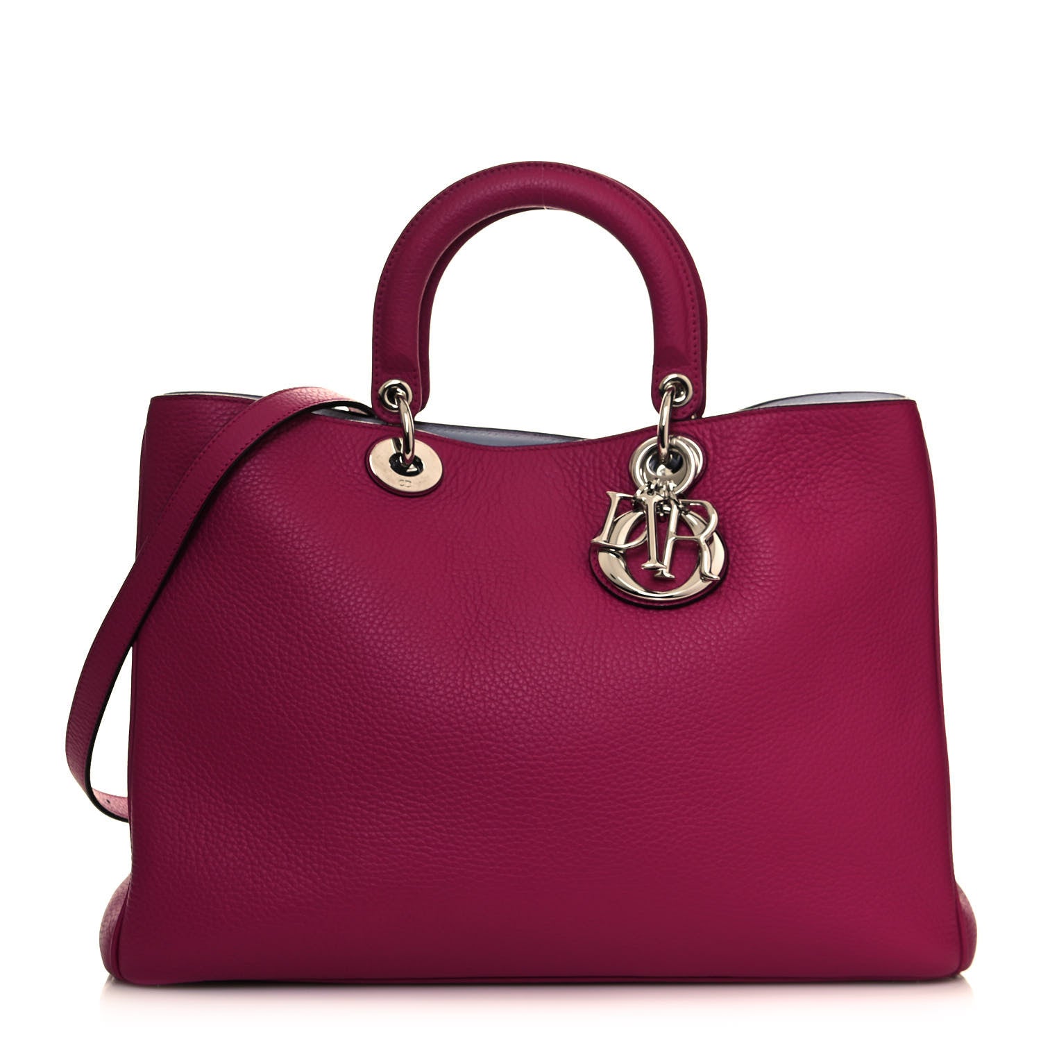 Christian Dior Bullcalf Large Diorissimo Bag Toxic Purple 3 of 12