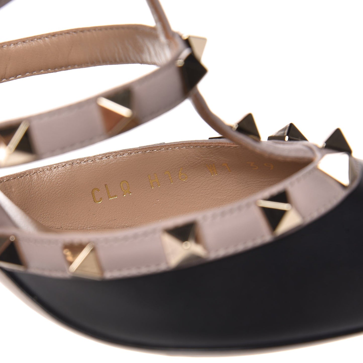 Nappa Rockstud 90mm Cage Mules 39 Black Poudre