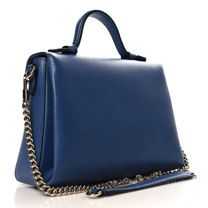Gucci Dollar Calfskin Interlocking G Top Handle Shoulder Bag Caspian 3 of 11
