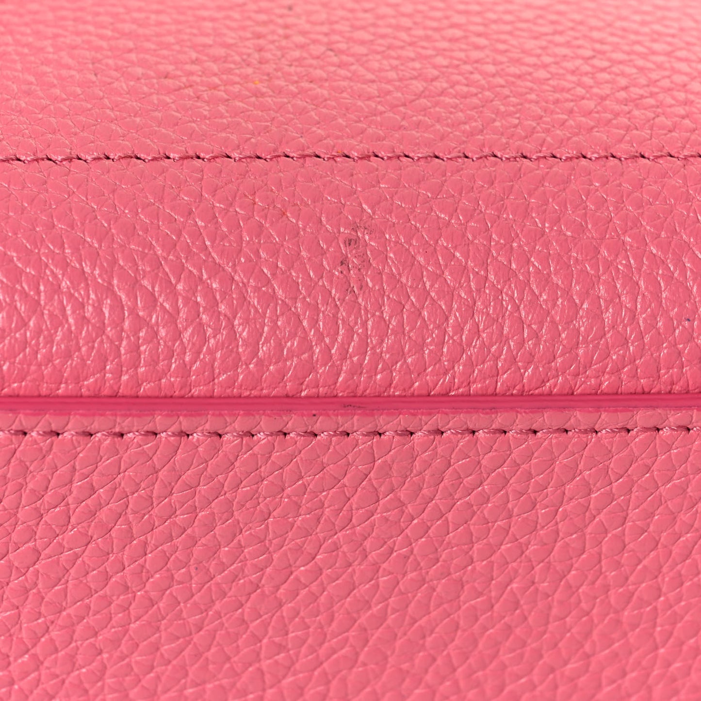 Drummed Calfskin Nano Luggage Flamingo