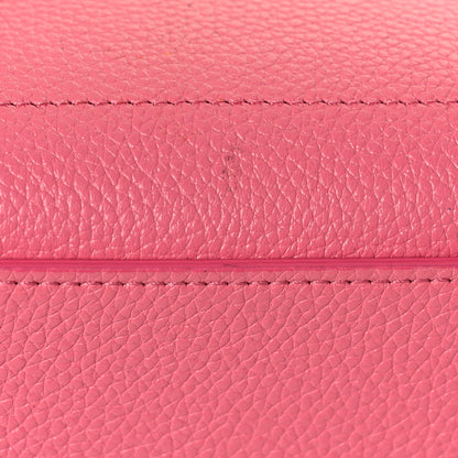 Celine Drummed Calfskin Nano Luggage Flamingo 15 of 15
