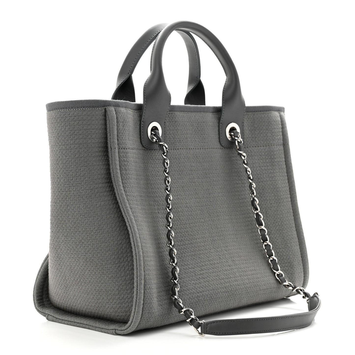 Mixed Fibers Small Deauville Tote Grey