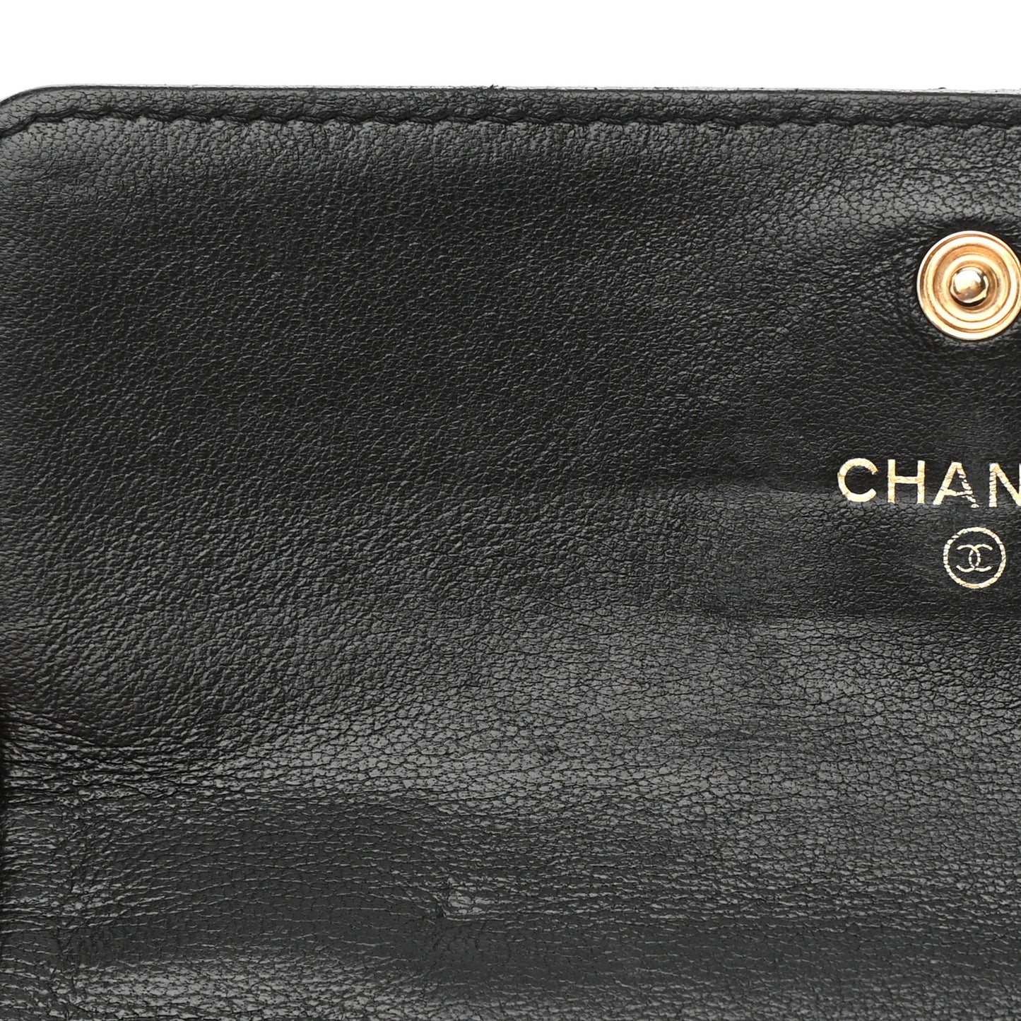 Lambskin Quilted Chanel 19 Flap Wallet Black