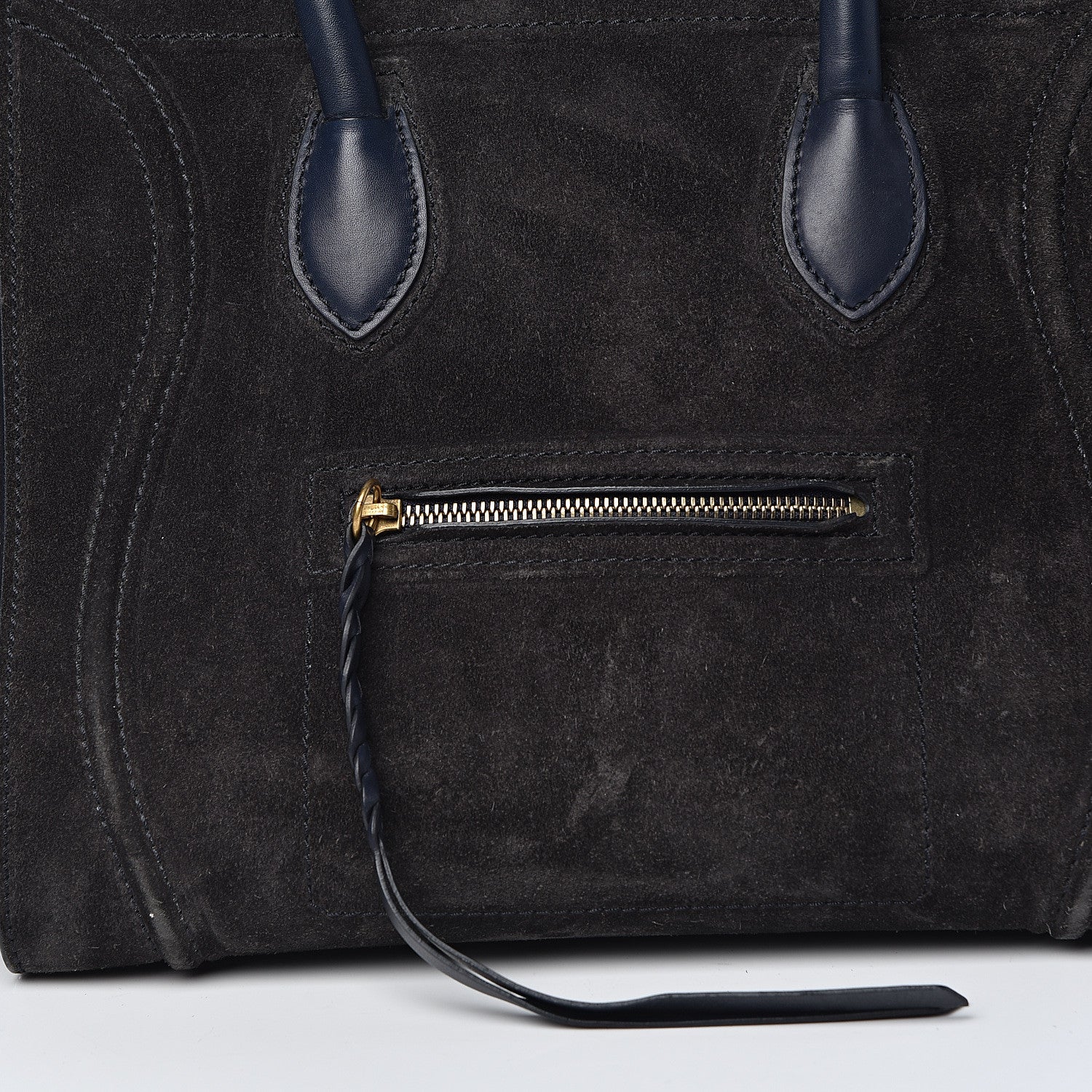 Celine Suede Medium Phantom Luggage Anthracite 14 of 22