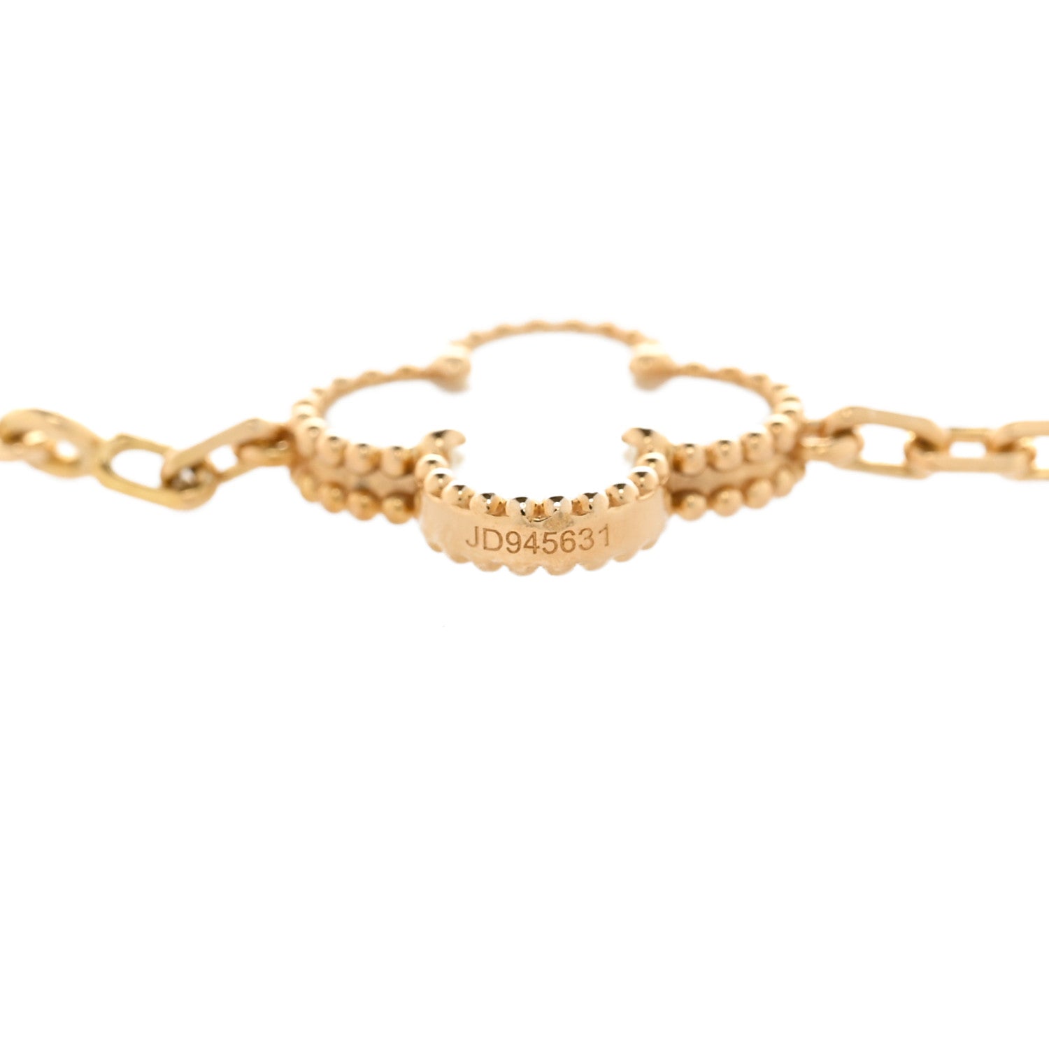 Van Cleef & Arpels 18K Yellow Gold Mother of Pearl 10 Motifs Vintage Alhambra Necklace 5 of 5