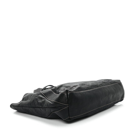 Gucci Leather Large Tote Unisex Black 4 of 11