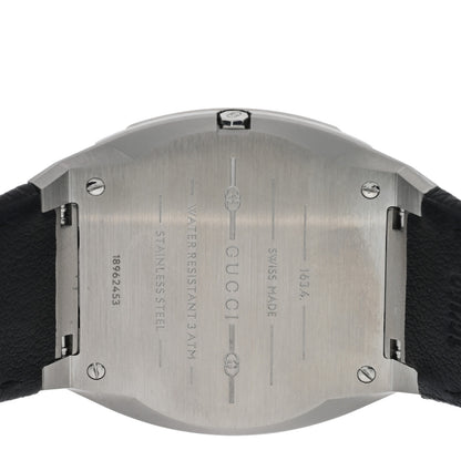 Gucci Stainless Steel Calfskin 38mm 25H Quartz Watch Black 4 of 5