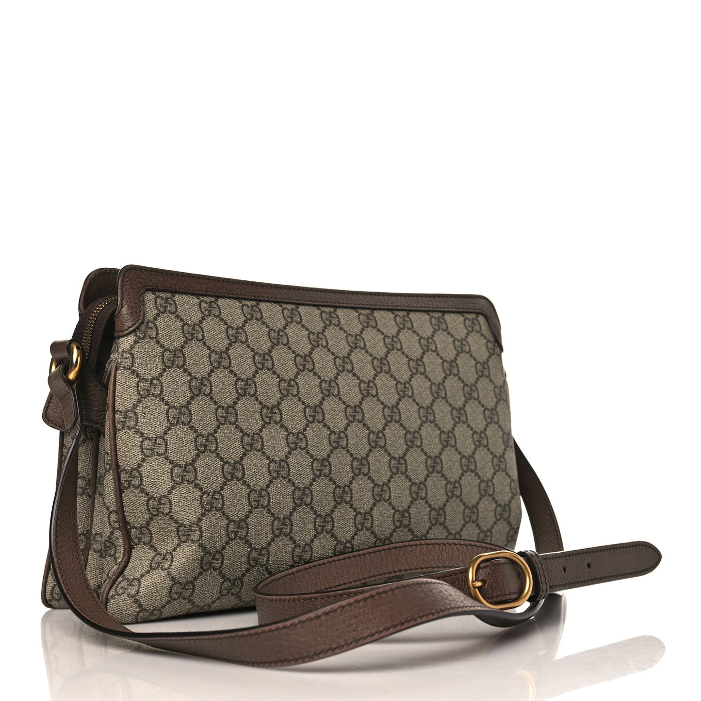 GG Supreme Monogram Web Medium Ophidia Shoulder Bag Beige New Acero