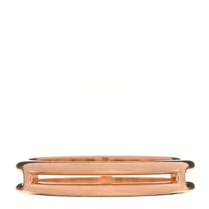 Hermes 18K Rose Gold Ariane Wedding Band Ring 53 6.5 3 of 4