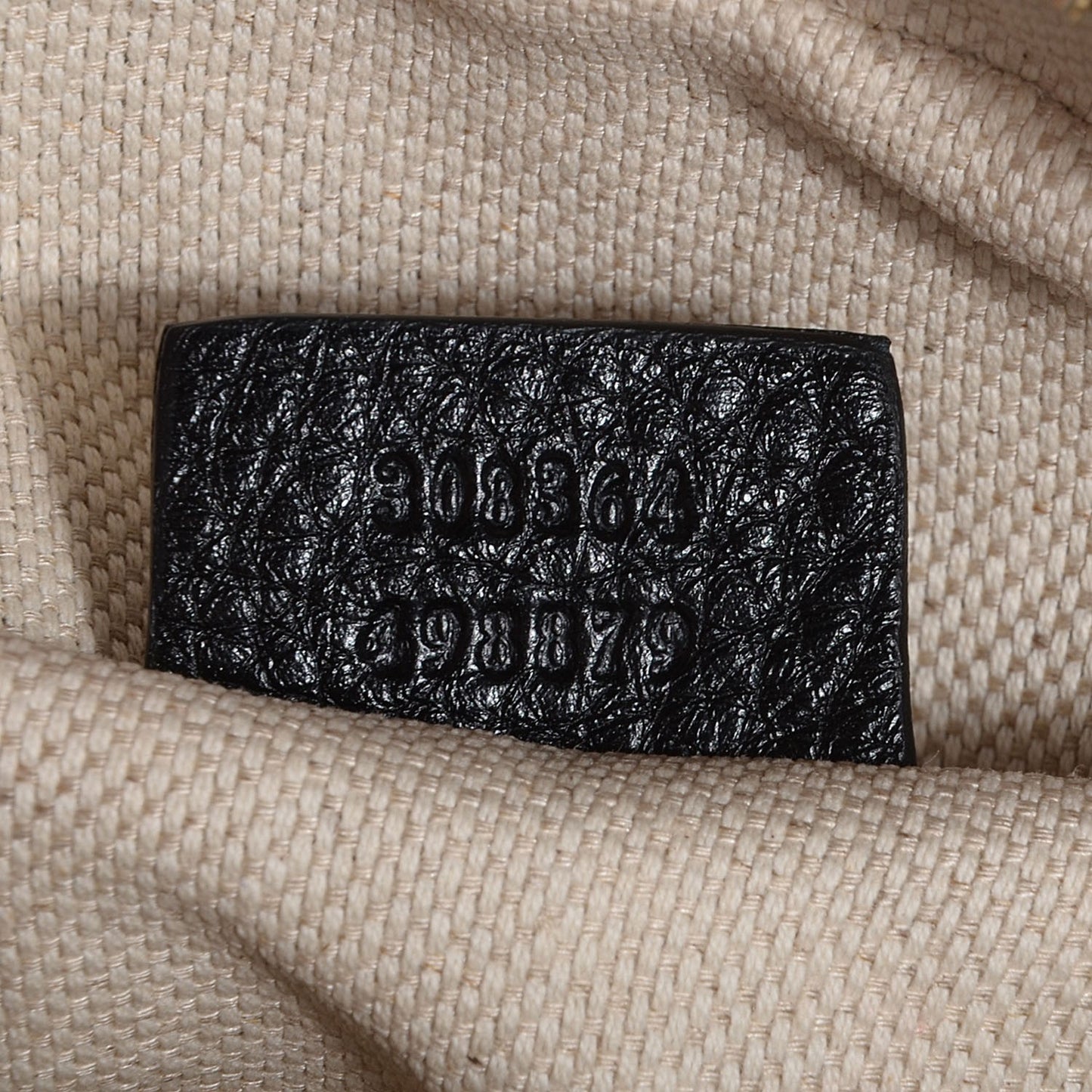 Pebbled Calfskin Small Soho Disco Bag Black