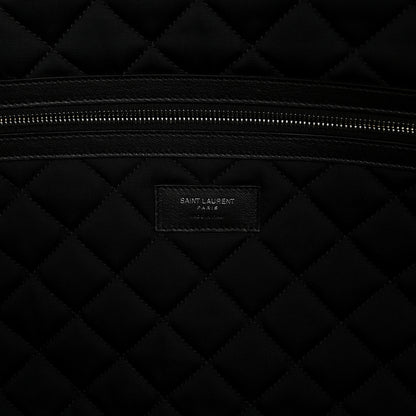 Saint Laurent Calfskin Quilted ES Giant Travel Bag Black 5 of 9