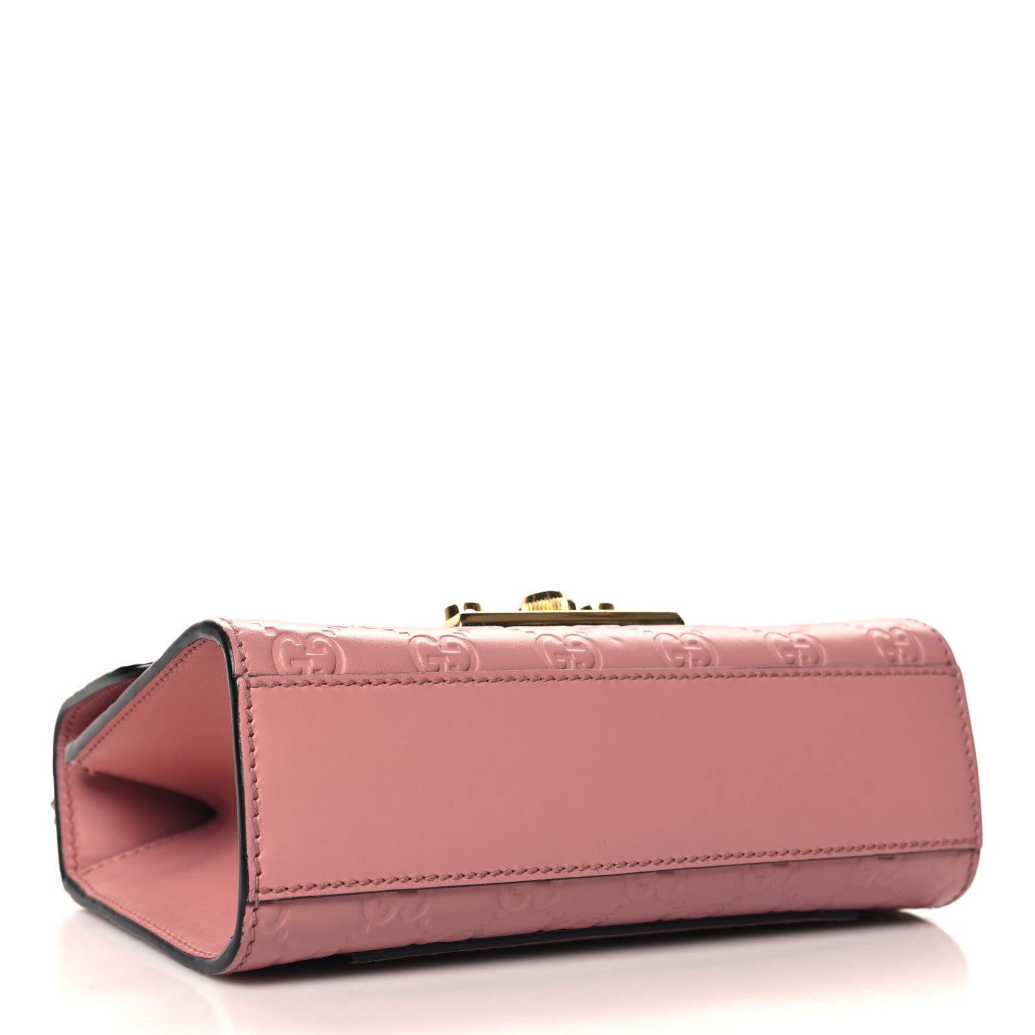 Gucci Guccissima Small Padlock Shoulder Bag Rose Baby Candy 4 of 12