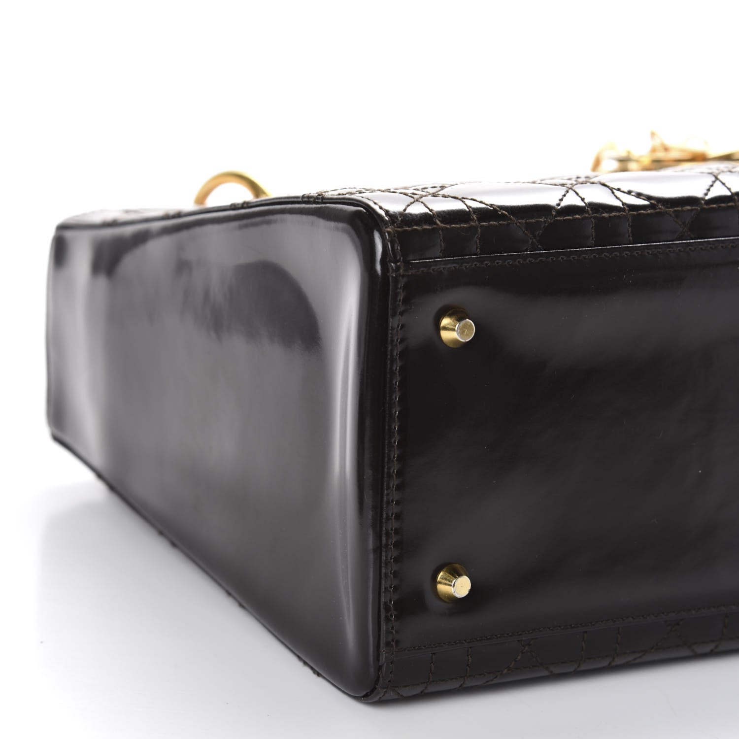 Christian Dior Patent Cannage Medium Lady Dior Black 6 of 10