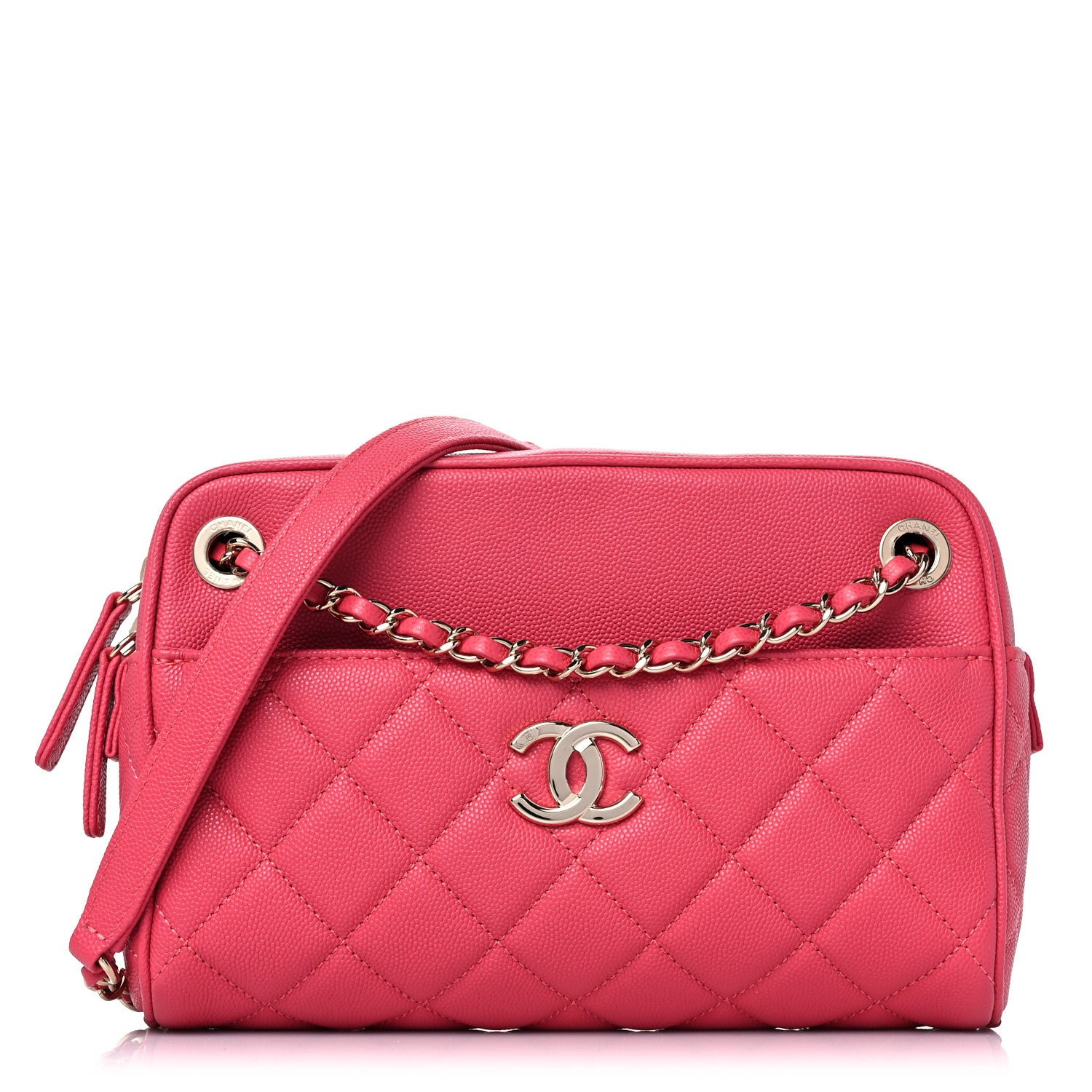 Chanel Caviar Quilted Small In & Out Camera Case Pink 1 of 9