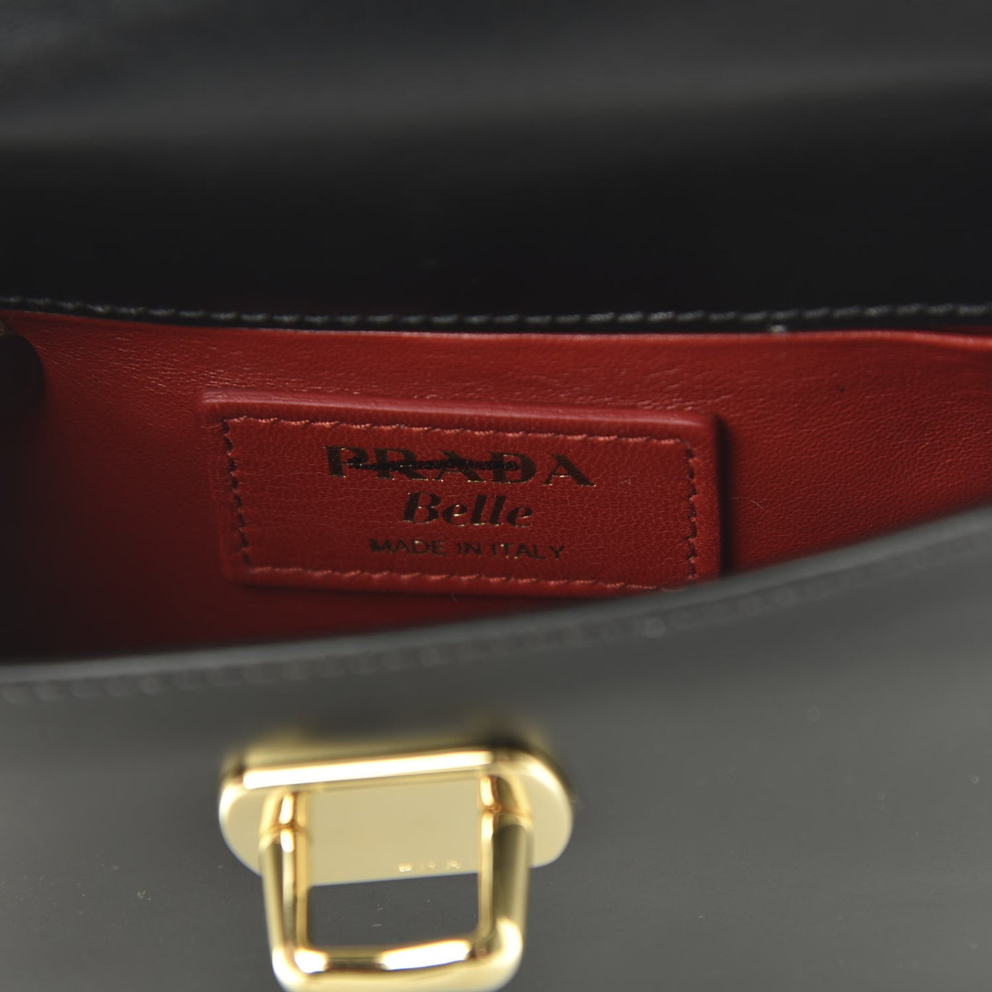 City Calfskin Small Belle Shoulder Bag Black