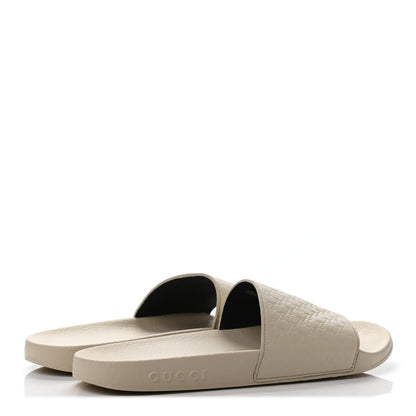 Gucci Microguccissima Slide Sandals 40 Ivory 3 of 4
