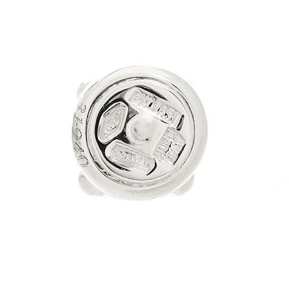 Bulgari 18K White Gold Diamond .75ctw Corona Solitaire Earrings 5 of 5