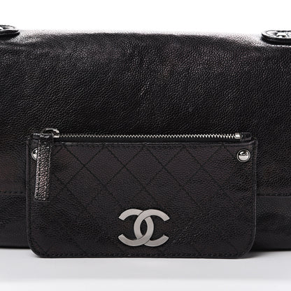 Chanel Glazed Caviar Small Pocket In The City Shoulder Bag Black 9 of 11