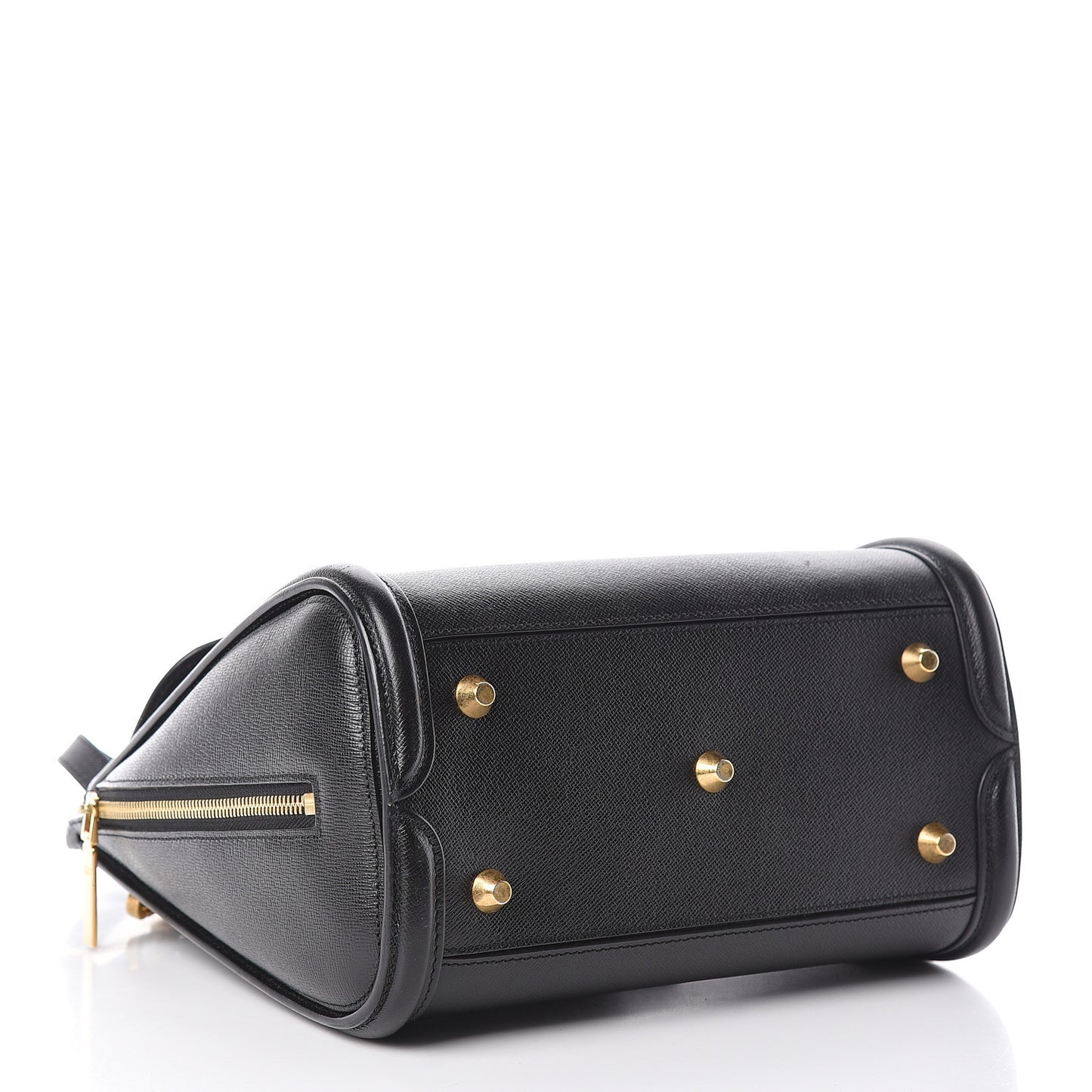 Grained Calfskin Large Heroine Black